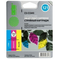 Cactus CC643HE Картридж №121 для HP DeskJet D1663/D2563/D2663/D5563/F2423/F2483/F2493/F4213/F4275/F4283/F4583; PhotoSmart C4683/C4783, (трехцветный)