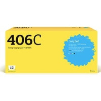 T2 CLT-C406S Картридж (TC-S406C) для Samsung CLP-365/CLX-3300/3305/Xpress C410 (1000 стр.) голубой, с чипом