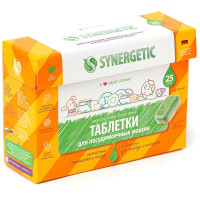 Synergetic Таблетки для ПММ бесфосфатные в водорастворимой пленке (25 шт.)