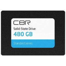 CBR SSD-480GB-2.5-ST21, Внутренний SSD-накопитель, серия "Standard", 480 GB, 2.5", SATA III 6 Gbit/s, Phison PS3111-S11, 3D TLC NAND, R/W speed up to 550/500 MB/s, TBW (TB) 400