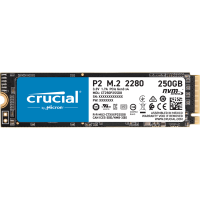 Накопитель SSD M.2 2280 PCIe NVMe 3.0 x4 250Гб Crucial P2 ( CT250P2SSD8 )