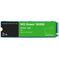 Накопитель SSD M.2 2280 PCIe NVMe 3.0 x4 2000Гб Western Digital Green SN350 ( WDS200T3G0C )