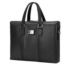 Сумка Continent CM-142 Black {полиэстр/эко кожа, черная 15.6"}
