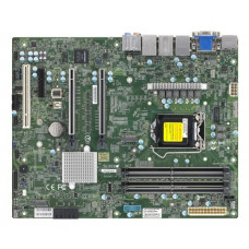 Supermicro MBD-X12SCA-F-O {Single LGA1200, Intel® W480, 4xDDR4, 4xSATA (RAID 0,1,5,10), 2x1GbE (Intel® I219LM + i225LM), IPMI 2.0 with LAN, 2x PCI-Ex16 + PCI-Ex4, 5V PCI 32bit, 2x M.2 PCI-e3.0x4}