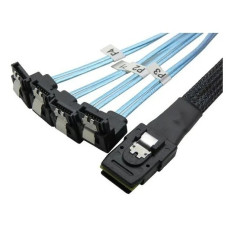 Amphenol internal mini SAS HD to 4 SATA,12G,INT,100CM SB, 28/30AWG(analog CBL-SAST-0699) [RHS36-3395]