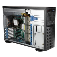 Supermicro SYS-740P-TRT Tower/4U, X12DPi-NT6, CSE-745BTS-R1K23BP, 2xLGA 4189, 8x3.5", 2x10GbE, 18х DIMM DDR4, 4xPCIe-X16, 2x1200W, black, (438952)