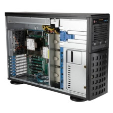 Supermicro SYS-740P-TRT Tower/4U, X12DPi-NT6, CSE-745BTS-R1K23BP, 2xLGA 4189, 8x3.5", 2x10GbE, 18х DIMM DDR4, 4xPCIe-X16, 2x1200W, black, (438952)
