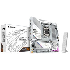 Материнская плата Gigabyte X870M AORUS ELITE WIFI7 ICE X870, AM5, 4*DDR5, 2*PCIEx16, 2*M.2, 1*TypeC, 2*USB3.2Gen2, 6*USB3.2Gen1, 8*USB2.0, 2*SATA3.0, 2.5G, 2*TypeC(DP), HDMI, M-ATX, RTL