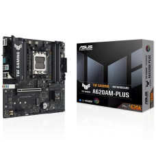 Материнская плата ASUS TUF GAMING A620AM-PLUS AM5 mATX 4xDDR5 PCIEx16 PCIEx1 2xM.2 2xDP HDMI 2.5GLAN