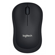 Мышь беспроводная Logitech B220 Silent Black черная, оптическая, 1000dpi, 2.4GHz, USB-ресивер, бесшумная, под любую руку, RTL