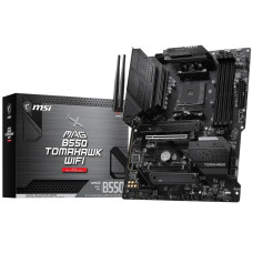 Материнская плата MSI MAG B550 TOMAHAWK WIFI B550, AM4, 4*DDR4, 2*PCIEx16, 2*PCIEx1, 2*M.2, 2*TypeC, 1*USB3.2Gen2, 4*USB3.2Gen1, 6*USB2.0, 4*SATA3.0, 2.5G, DP, HDMI, ATX, RTL