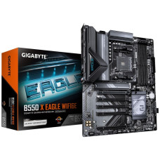 Материнская плата Gigabyte B550 X EAGLE WIFI6E B550, AM4, 4*DDR4, 1*PCIEx16, 4*PCIEx1, 2*M.2, 1*TypeC, 1*USB3.2Gen2, 3*USB3.2Gen1, 4*USB2.0, 6*SATA3.0, 2.5G, HDMI, ATX, RTL