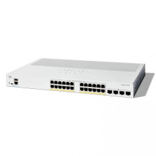 Коммутатор CISCO Catalyst 1200 24x10/100/1000 RJ-45 PoE+, 4x10G SFP+ uplinks, PoE+ 195W, Rack Mounting kit, Fanless, C1200-24P-4X
