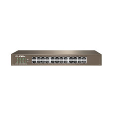 Коммутатор IP-COM G1024D Коммутатор неуправляемый, 24 порта 24x1 Гбит/с, установка в стойку, металлический корпус