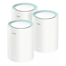 Маршрутизатор CUDY AC1200 Wi-Fi Gigabit Mesh Solution 3-Pack, Chipset MT7621+MT7613B+MT7603, Dual-Band, 867Mbps at 5GHz + 300Mbps at 2.4GHz, 802.11ac/a/b/g/n, 2 Gigabit Ethernet Ports, 4 internal antennas, MU-MIMO, DDNS,… — CUDY M1300(3-Pack)