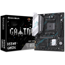 Материнская плата Maxsun MS-B550M GAMING WIFI B550, AM4, 2*DDR4, 1*PCIEx16, 1*PCIEx4, 1*PCIEx1, 2*M.2, 4*USB3.2Gen1, 6*USB2.0, 2*SATA3.0, 1G, DP, HDMI, M-ATX, RTL
