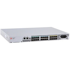 Коммутатор Brocade G610 24-port FC Switch, 24-port licensed, incl 24x 32Gb SWL SFP+, Enterprise SW Bundle (ISL Trunking, Fabric Vision, Extended Fabric), FOS NOTupgradable, 1 PS, Rail Kit, 1Y Warranty