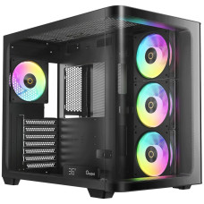 Корпус для ПК Ocypus Iota-C70-BKD400CD-GL Case Iota C70 BK Curve ARGB Digital ATX / win / black /