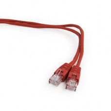 Патч-корд UTP Cablexpert PP12-1.5M/R кат.5e, 1.5м, литой, многожильный (красный)  (078146)