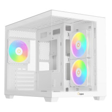 Корпус для ПК Ocypus Gamma C54 WH ARGB mATX / win / white / 3 ARGB fans / no PSU / Tempered Glass