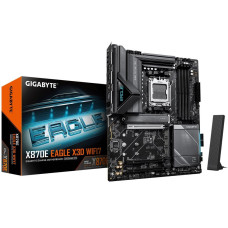 Материнская плата Gigabyte X870E EAGLE X3D WIFI7 X870E, AM5, 4*DDR5, 3*PCIEx16, 4xM.2, 2*TypeC, 4*USB3.2Gen2, 8*USB3.2Gen1, 4*USB2.0, 4xSATA3.0, 5G, 2*Type-C(DP), HDMI, ATX, RTL