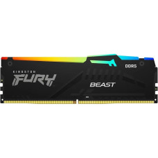 Модуль памяти Kingston 8GB DDR5 6000 DIMM FURY Beast Black RGB EXPO Non-ECC, 1RX16 36-38-38 1.35V 288-pin 16Gbit