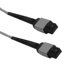 Кабель Fibertrade FT-FC-12-MPOF/APC-MPOF/APC-SM-PB-LowLoss-1.5, Кабель оптический, MPO/APC(female)-MPO/APC(female), 12 волокон, одномодовое SM(OS1/OS2), 9/125, высококачественная полировка наконечников и минимальные потери, полярность В, 1,5 метра