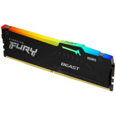 Модуль памяти 32GB Kingston DDR5 5600 DIMM FURY Beast Black RGB EXPO Gaming Memory Non-ECC, CL40, 1.25V, Heat Shield, XMP, 1RX8, RTL