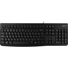 Клавиатура Logitech K120 черная, офисная, 104 клавиши, защита от воды |920-002583| USB 1.5м, RTL