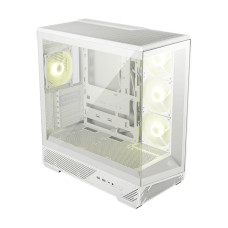 Корпус для ПК MSI MAG PANO 130R PZ White 2xUSB 3.2 Gen 1, 1xUSB 3.2 Gen2 Type-C, 3x120mm ARGB Reverse Blade Fan, 1x120mm ARGB Fan, 1 to 3 Fan PWM Splitter, Tempered Glass Window