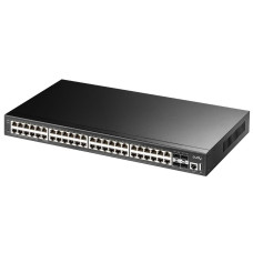Коммутатор CUDY 48-Port Layer 3 Managed Gigabit Switch with 4 10G SFP Slots 48-Port Layer 3 Managed Gigabit Switch,48 Gigabit Ethernet ports + 4 10 Gigabit uplink SFP optical ports + 1 USB serial port + 1 console port, backplane… — CUDY GS5048S4