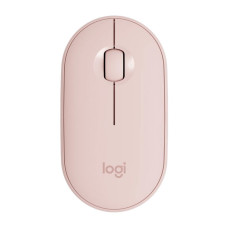 Мышь беспроводная Logitech Pebble M350 Pink розовая, оптическая, 1000dpi, 2.4GHz, USB-ресивер, бесшумная, под обе руки