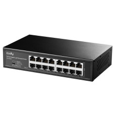 Коммутатор CUDY 16-Port Gigabit Light Managed Switch 16-Port Gigabit Light Managed Switch, 16 Gigabit RJ45 Ports, Rack-mountable Steel Case(Rack-Mount kits included), Power Saving, Plug & Play, Managed/VLAN/Extend working mode DIP switch,… — CUDY GS1016E