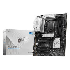 Материнская плата MSI PRO B760-P II B760, LGA1700, 4*DDR5, 5*PCIEx16, 2*M.2, 2*TypeC, 6*USB3.2Gen1, 6*USB2.0, 4*SATA3.0, 2.5G, DP, HDMI, ATX, RTL