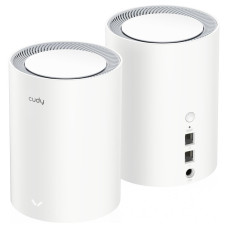 Маршрутизатор CUDY AX3000 Wi-Fi 6 Mesh 2 5G Solution 2.5G Solution 2-Pack, Dual-Band, Chipset MT7981BA+MT7976CN+RTL8221B, 802.11ax/ac/a/b/g/n, 2402Mbps at 5GHz + 574Mbps at 2.4GHz, 2.5G WAN+GE LAN, 5 internal antennas, MU-MIMO,… — CUDY M3000(2-Pack)