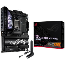 Материнская плата ASUS ROG CROSSHAIR X870E HERO AM5 ATX 4xDDR5 2xPCIEx16 5xM.2 4xUSB-C HDMI 2.5GLAN 5GLAN Wi-Fi 7
