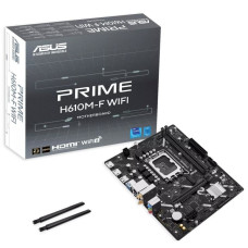 Материнская плата ASUS PRIME H610M-F WIFI H610, LGA1700, 2*DDR5, 4*DDR5, 1*PCIEx16, 1*PCIEx1, 1*M.2, 4*USB3.2Gen1, 5*USB2.0, 2*SATA3.0, 1G, 2*HDMI, M-ATX, RTL
