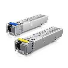 Трансивер Ubiquiti UACC-OM-SM-1G-S-2 (2 шт. в комплекте) Двунаправленный одномодовый оптический модуль 1 Гбит/с, 3 км