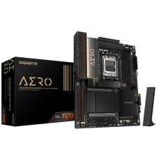 Материнская плата Gigabyte X870E AERO X3D DARK WOOD X870E, AM5, 4*DDR5, 3*PCIEx16, 4*M.2, 1*TypeC, 5*USB3.2Gen2, 7*USB3.2Gen1, 4*USB2.0, 4*SATA3.0, 2*5G, 2*Type-C(DP), HDMI, ATX, RTL