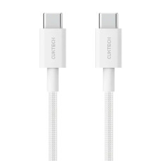 USB кабель CukTech Type-C to braided cable 1.5m 3A 60W CTC315P white