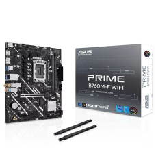 Материнская плата ASUS PRIME B760M-F WIFI LGA1700 mATX 2xDDR5 PCIEx16 PCIEx1 2xM.2 DP HDMI GLAN Wi-Fi 6