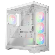 Корпус XPG INVADER X WHITE (INVADERXMT-WHCWW) Mid-Tower Gaming ATX PC Case with Panoramic View, Tempered Glass Panels, and RGB Lighting Black