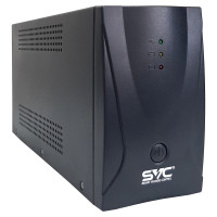 SVC, V-650-R/M, Л-И., 650ВА/360Вт, Вход:220В, AVR:145-295В, Вых.:220±10%, 50/60±1Гц, АКБ 1*12В/7Ач, Вых.разъёмы:2* Schuko CEE7/4+1*IEC-320-C13(без бат. поддержки), Светодиодная индикация, Напольный