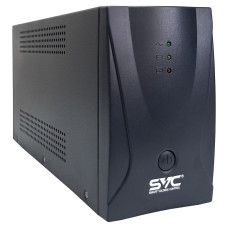 SVC, V-650-R/M, Л-И., 650ВА/360Вт, Вход:220В, AVR:145-295В, Вых.:220±10%, 50/60±1Гц, АКБ 1*12В/7Ач, Вых.разъёмы:2* Schuko CEE7/4+1*IEC-320-C13(без бат. поддержки), Светодиодная индикация, Напольный