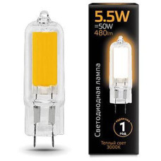 Светодиодная лампа Gauss Black LED G4 5.5W 3000K Glass 107807105