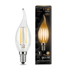 Упаковка светодиодных ламп Gauss Black Filament LED Candle Tailed E14 11W 2700K 104801111 x10