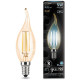 Светодиодная лампа Gauss Black Filament LED Candle Tailed Golden E14 5W 4100K 104801805 х10