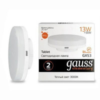 Светодиодная лампа Gauss Elementary LED GX53 13W 3000K 83813