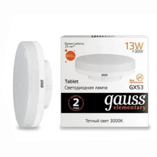 Светодиодная лампа Gauss Elementary LED GX53 13W 3000K 83813