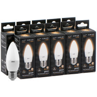 Упаковка светодиодных ламп Gauss Black LED Candle E27 6.5W 2700K 103102107 x10